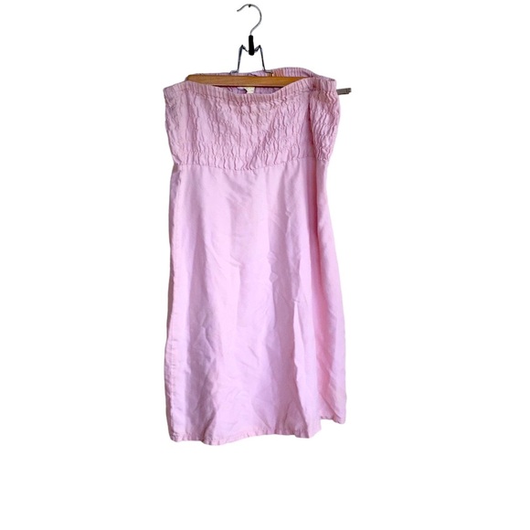Da Nang Vintage Strapless Dress in Baby Pink - Picture 7 of 8